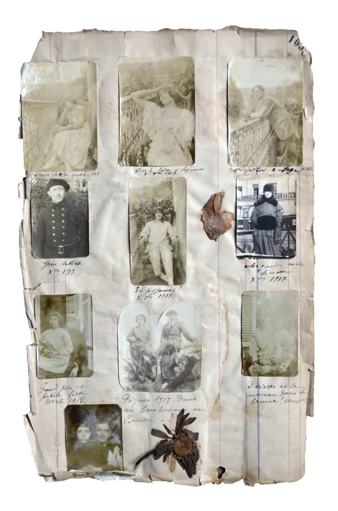 vintage scrapbook in france brocante