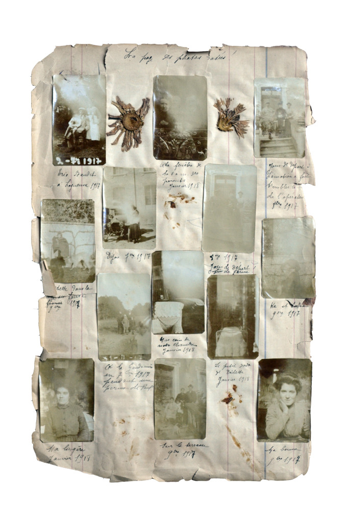 french family photo album vintage