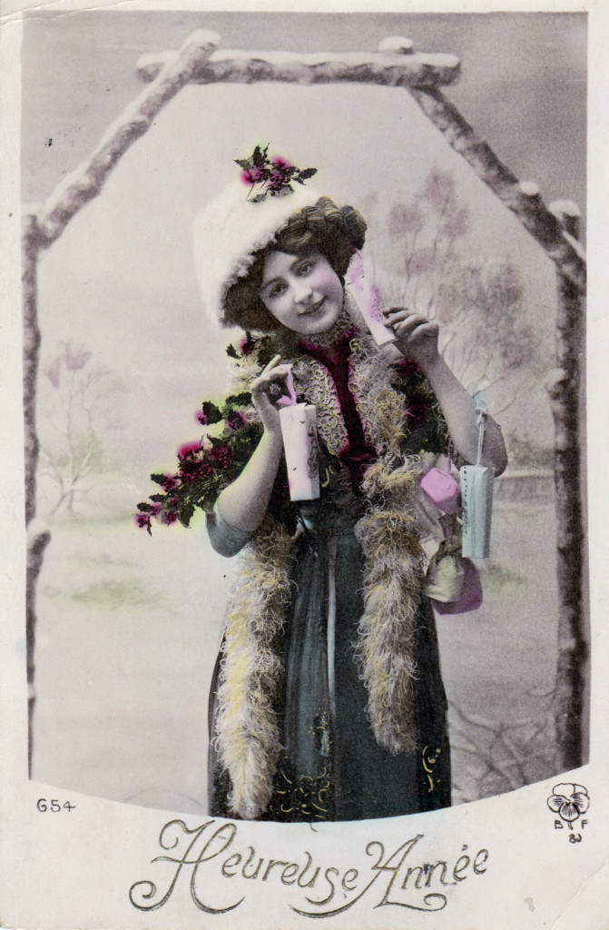 vintage new years postcards