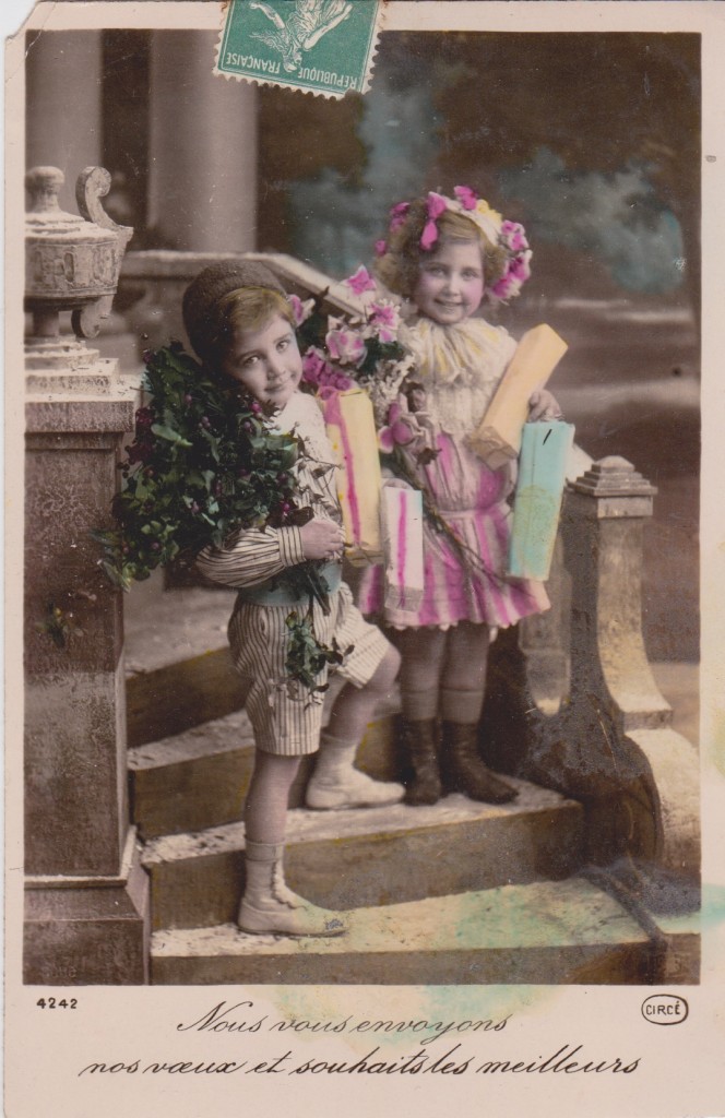 voeux et souhaits noel carte postale