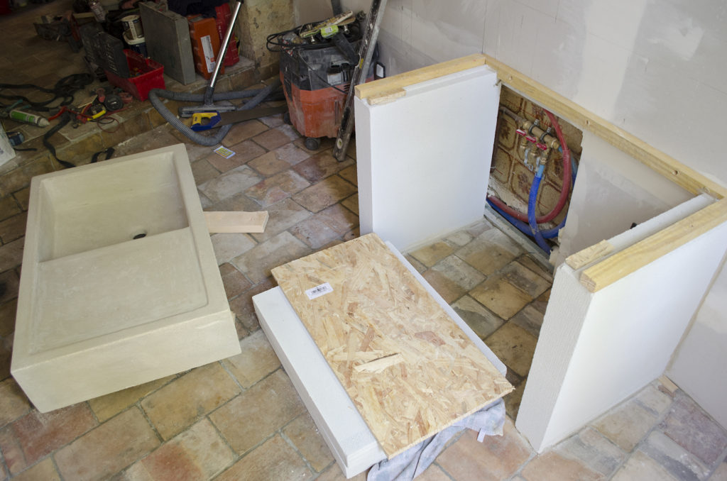 stone sink diy