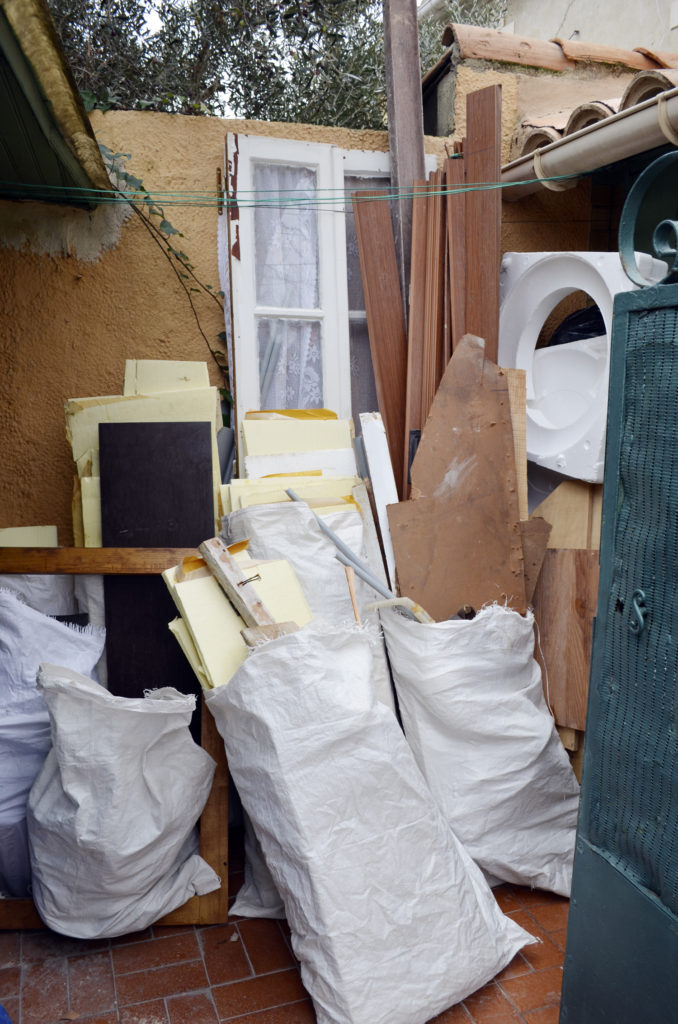 building site waste