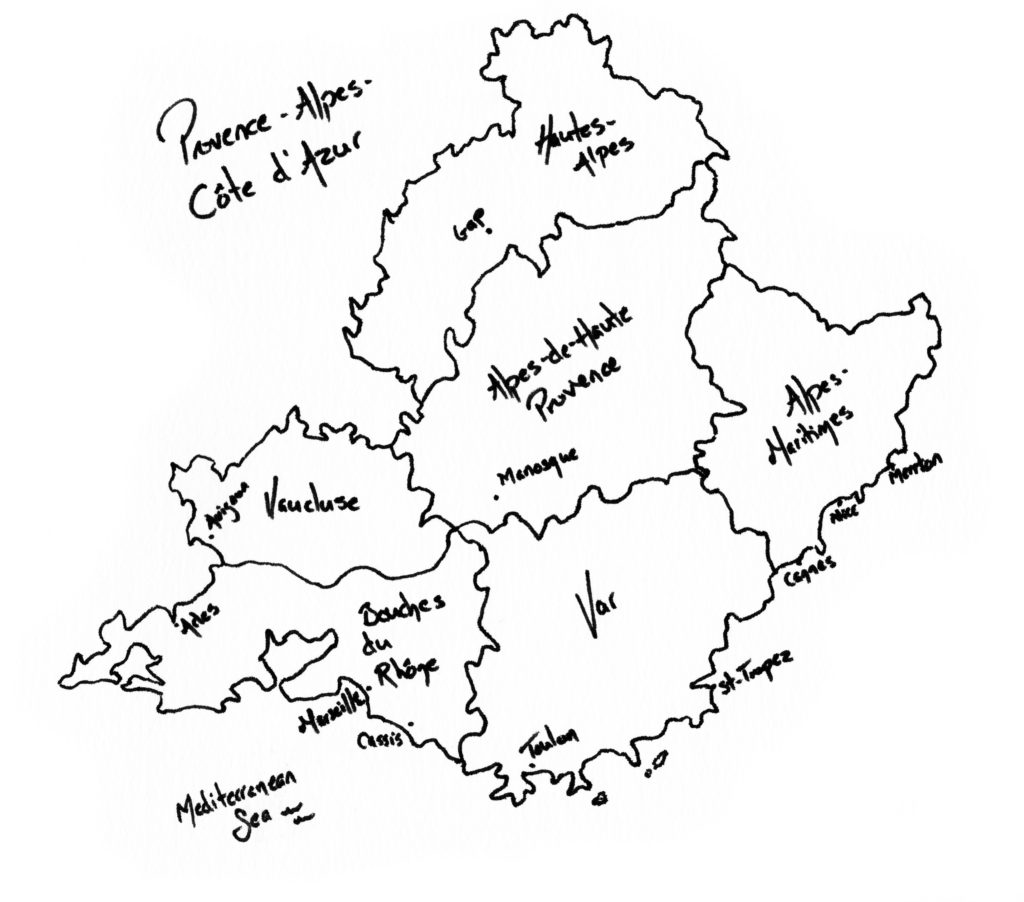 map provence