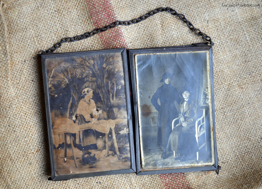 vintage mirror from a flea market in provence