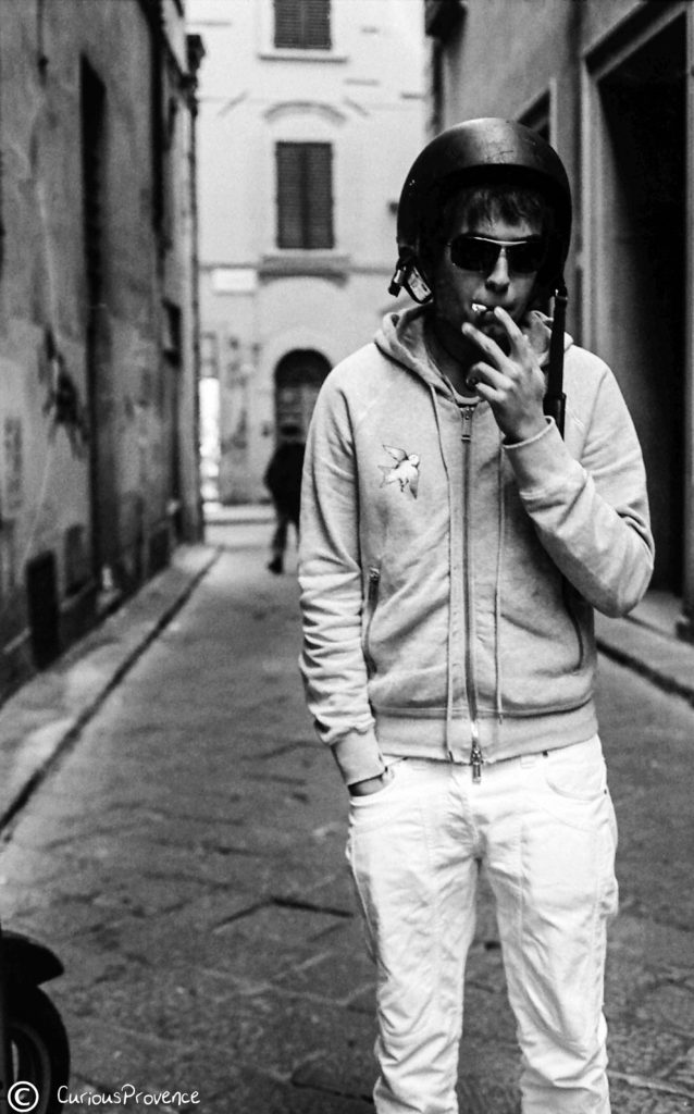 black and white portrait Florence 