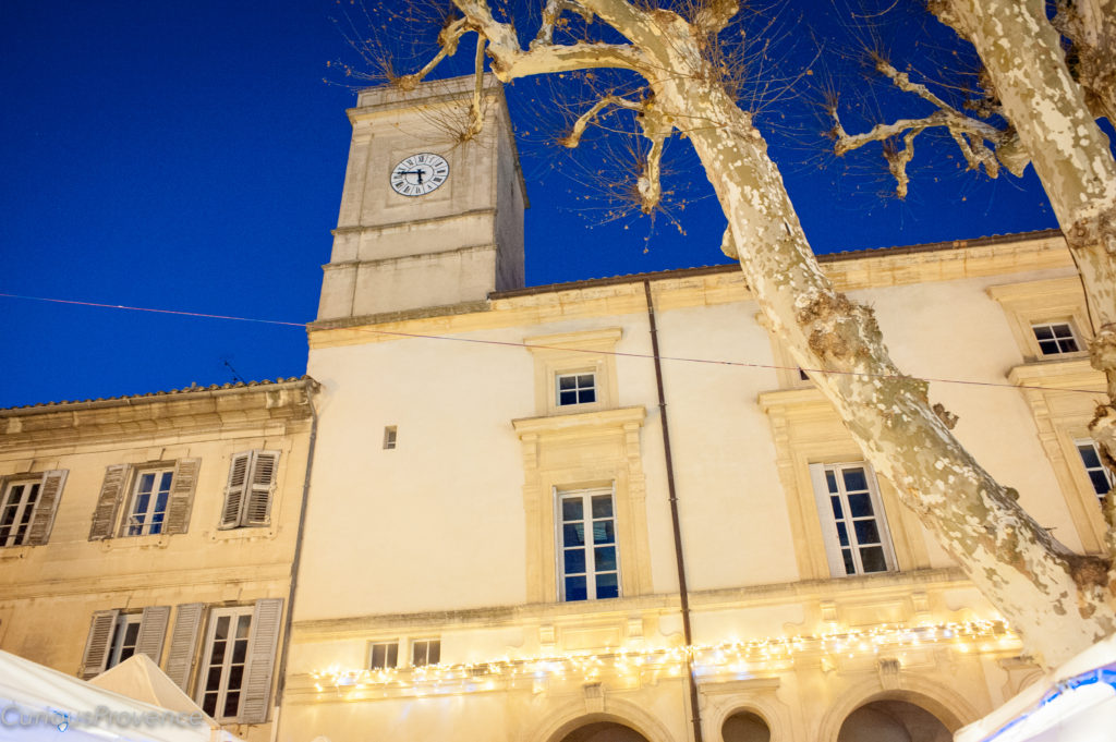 st remy de provence town hall festive season