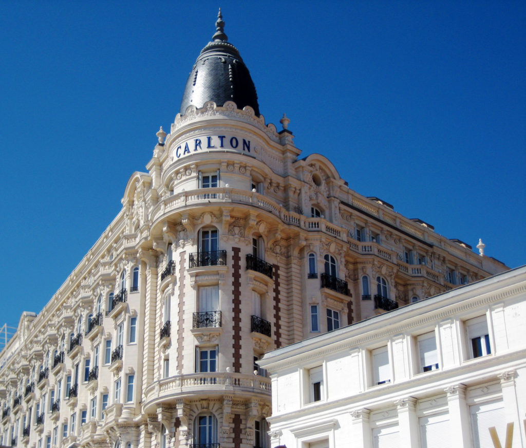 visiting the côte d'azur nice Carlton 