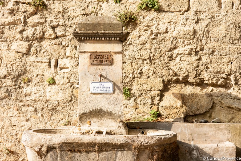 provencal village fountain