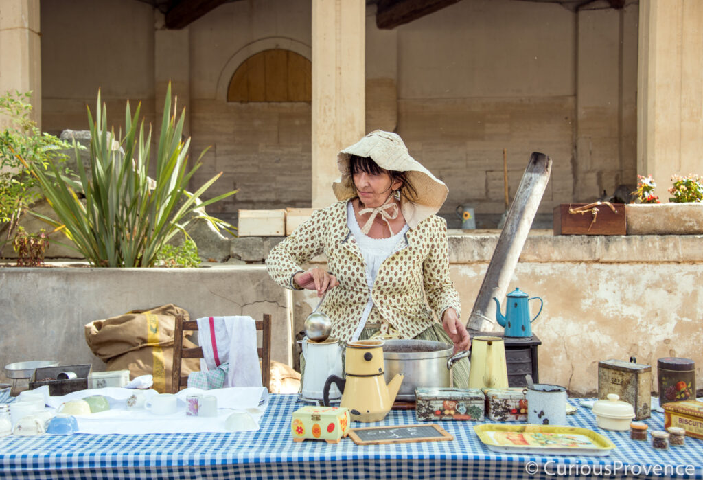 coffee at a heritage festival in provence