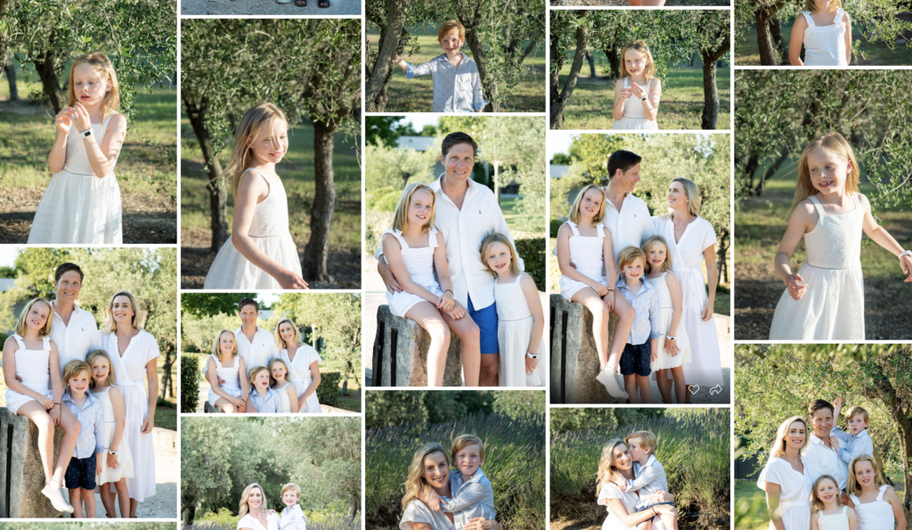 family photos at your private villa in provence