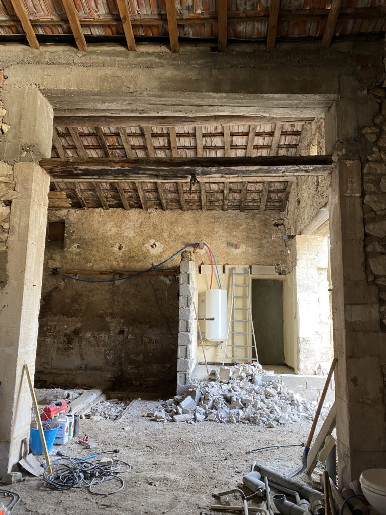 French farmhouse restoration