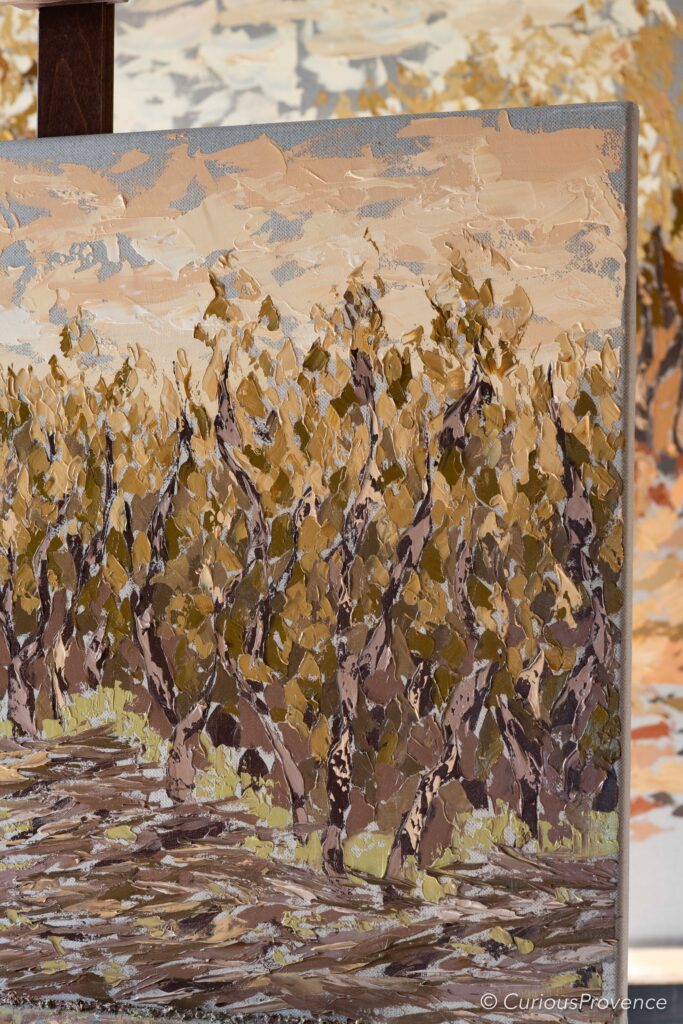 impasto oil painting landscape